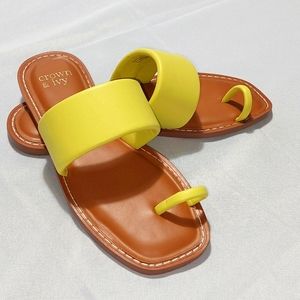 Crown & Ivy Yellow Sandals